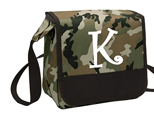Personalized Lunch Bag CAMO Custom Printed Monogrammed Lunchbox Cooler