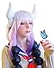 Kanna Wig Cosplay Dragon Maid Long Hair Cosplay Costume Accessories Honor