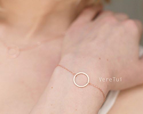Rosegold Karma Infinity Circle Ring Bracelet