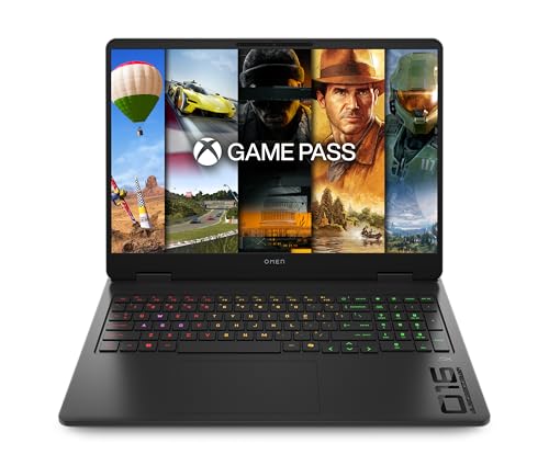 OMEN Gaming Laptop, 16" WUXGA Display 1920×1200, 16:10, 144Hz, AMD Ryzen 9 8940HX, NVIDIA GeForce RTX 5070, 32GB RAM, 1TB SSD, Win 11, 4-Zonen-RGB-QWERTZ Wi-Fi 6, Shadow Black, inkl. 3 Monate GamePass 2