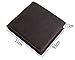 Men's Genuine Leather Bifold Wallet With Long Zipper Pocket Coin Pocket Wallet (brown1)