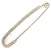 TQS Clothes Pins - Unique Punk Chic Style Brooch Pin - Golden Simulated Pearls