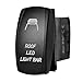 12V Laser Backlit RED Rocker Switch ROOF LED LIGHT BAR Bright Light Powersports [SLR1291BLPFBA]