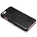 iPhone 6 / 6s Case, Benuo [Card Slot Luxury Series] [Genuine Leather] Folio Flip Corrected Grain Leather Case [2 Card Slots] with Magnetic Closure for iPhone 6s / 6 4.7 inch (Black)