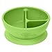 green sprouts Learning Bowl | Helps toddler develop independent eating skills | Heat-resistant silicone, Suction cup base with easy-release tab, 3 sections marked to measure portions, Dishwasher safe