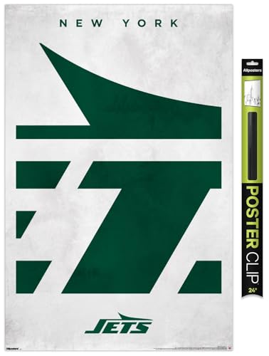 Trends International NFL New York Jets - Logo 25 Wall Poster, 34L x 22.4W, Prem…
