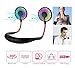 Neck Fan,Hand Free Personal Fan-USB Mini Fan Portable Fan with 7 LED Lights,Desk Fan with 2000mAh Rechargeable Large Capacity Battery-Wearable Neckband Fan 360 Degree Free Rotation Perfect for Sports