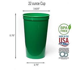 Rolling Sands 22 Ounce Reusable Plastic Stadium