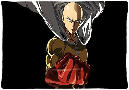 Custom SAITAMA ONE PUNCH MAN JUSTICE Pillowcase 20x30 Rectangle Soft Cotton Pillow Case one Side Pattern Printed