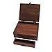 Treasure Gurus Antique Style Wood Folding Travel Writing Lap Desk