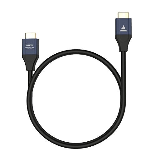 Tidal Force 1M (3.3â€™) Certified Premium High Speed HDMI Cable with Ethernet, Professional Grade, HDMI 2.0b, 4K@50/60 (2160p), UHD, eARC, 3D, 18Gbps, 28AWG, YUV 4:4:4.