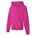 Hanes girls Comfortsoft Ecosmart Full-zip Hoodie Hooded Sweatshirt, Amaranth, Medium US