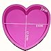 X-Haibei 8-inch Heart Shaped Cake Pan Chocolate Jello Baking Shallow Tray Silicone Mold Valentine's Gift