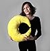 Snuggle Stuffs Crescent Moon Minky Plush Yellow Throw Pillow