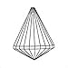 Hierkryst 1.57 Inch Clear Centrum Drop Prisms, Pack of 5