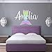 Custom Name Mermaid Nursery Wall Decal - Girls Personalized Name Mermaid Wall Sticker - Custom Name Sign - Custom Name Stencil Monogram - Girls Nursery Wall Decor primary