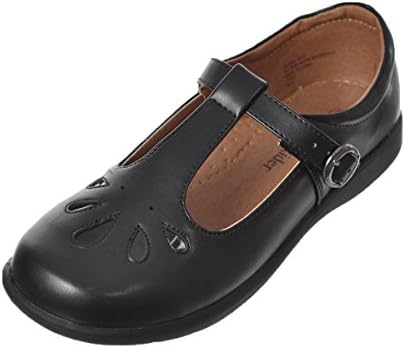 School Rider Girls' "Teardrop" Mary Janes - black, 13