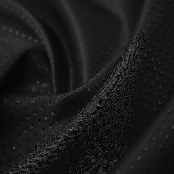 iPEAK Shower Curtains Heavy duty Mould Proof Mold-Resistant Water Repellent Washable Diamond Fabric Bathroom Curtain 180cm x 180cm (Black)