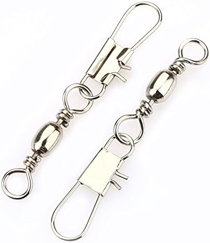 F7 Fishing Fishing Swivel Snap Saltwater Tackle, Pack of 100