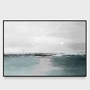 signwin Framed Canvas Wall Art Abstract Seascape Canvas...