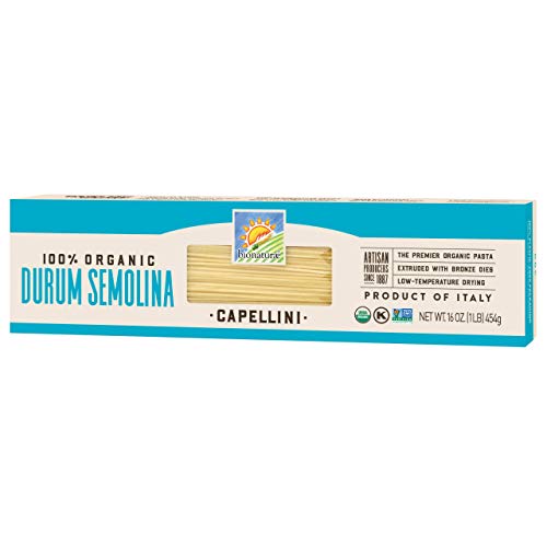 Bionaturae Capellini Durum Semolina Pasta Durum Semolina Capellini Pasta NonGMO Kosher