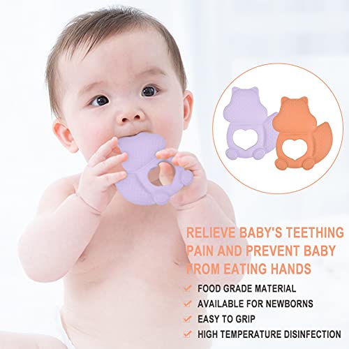 Silicone Baby Teether Toy Soothe Babies Sore Gums Infant Teething
