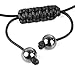BodyJ4You Bracelet Crystal Balls, Pave Ball 7 Disco Balls