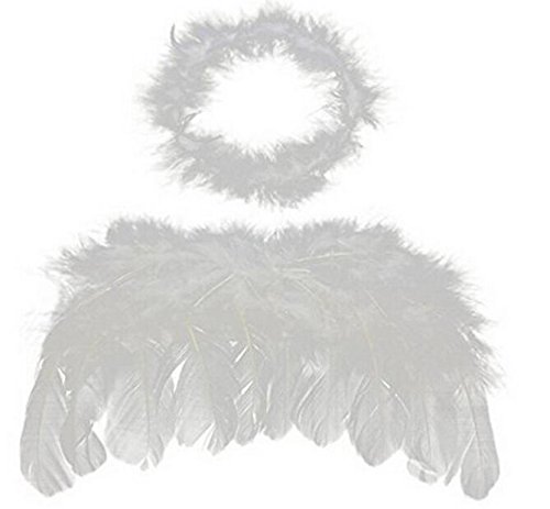 jinzhicheng Baby Kinder Engel Flügel Fee Flügel Kostüm Foto Requisiten Amor Farben (weiß)