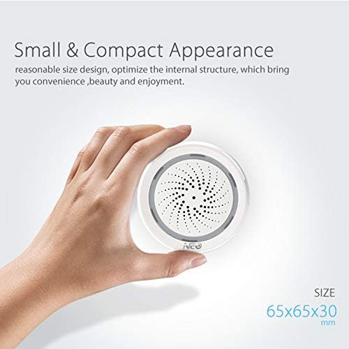 Dasing Temperatur Luftfeuchtigkeit Alarm Sensor Wifi Sirene Tuya Smart Life App Arbeiten mit Echo Alexa Home IFTTT