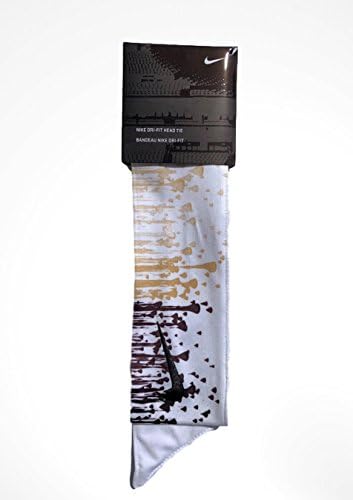 Custom Black/Gold Droplets Nike Dri-Fit Head Tie Headband - Grey, White, Yellow, Pink, Green, Blue, Purple, Orange