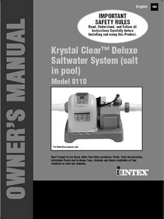 Amazon Com Krystal Clear Salt Water System With Gfci Swimming Pool Filters Garden Outdoor