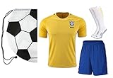 Brazil Neymar #10 Home Kids Soccer Jersey All Youth Sizes Ages
