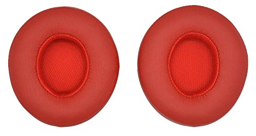 Orchidtent Replacement Ear Pad / Ear Cushion / Ear Cups / Ear Cover / Earpads Repair Parts for Beats by Dr. Dre Solo2, Solo 2.0 On-Ear Headphones (Wired, RED) - Thumbnail 2