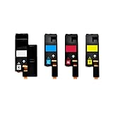Bandar Phaser 6022/ 6022/NI WorkCentre 6027 6027/NI Toner Cartridge Set of 4 for Xerox Phaser 6020 6025 (Black, Cyan, Magenta, Yellow) (106R02759 106R02756 106R02757 106R02758) (Compatible) (BCMY)