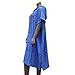 Lightahead Cotton Surf Beach Hooded Poncho Changing Bath Robe Towel with Pocket (Blue) (Adults)