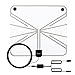 Wsky 50+ Miles 1080P Transparent Digital HDTV Antenna - Best Hdtv Antenna Indoor - Ultra Thin-Super Soft & Light