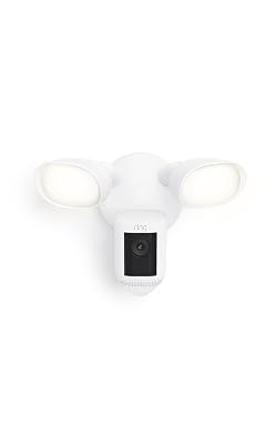 Ring Floodlight Cam Wired Pro, Home or business security, Retinal 2K Video, Color Night Vision and Two-Way Talk with Audio+, White