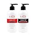 HSI Professional Argan Oil Shampoo & Conditioner Combo – Sulfate & Paraben Free Hair Care Set - Repair & Moisture For Dry Damaged & Color Treated Hair (32 Ounce)