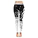 InterestPrint Music Note Piano Custom Stretchy Leggings Skinny Pants for Yoya Running Pilates Gym L