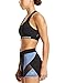 Mission Women's VaporActive Temper Racerback Medium Impact Sports Bra, Moonless Night, Medium