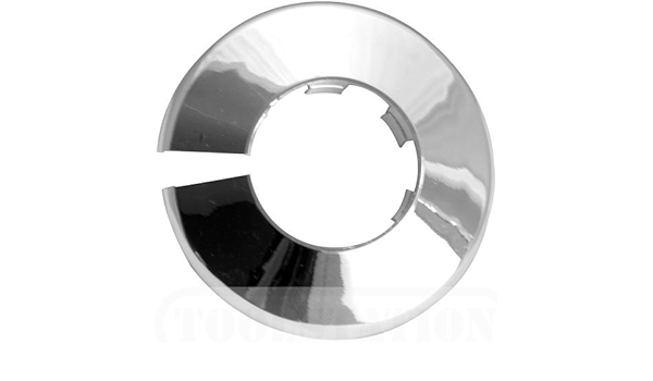 Talon x 2 Chrome 35mm Pipe Cover/ Collar/Rad ring for 35mm pipe by TALON