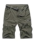 linlon Mens Outdoor Lightweight Quick Dry Hiking Cargo Shorts Sports Casual Shorts