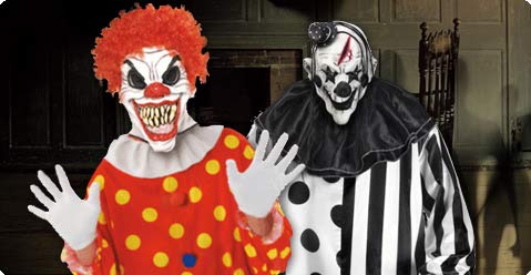 XIAO MO GU Latex Halloween Party Cosplay Face Mask Adult Scary Clown Costumes Mask with Hairs