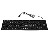 LiChiLan Keyboard, 109 Keys USB Silicone Rubber