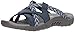 Skechers Women's Reggae-SOUNDPROOF-Thong Slide Multi-Strap Sandal, Navy, 7 M US