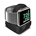 SFCCMM Compact Stand Compatible with iWatch Nightstand Mode Compatible Black Support Stand with Integrated Cable Management Slot (38mm 42mm Compatible)