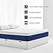 Molblly Queen Mattress, 8 inch Gel Memory Foam Mattress with CertiPUR-US Bed Mattress in a Box for Sleep Cooler & Pressure Relief, Queen Size