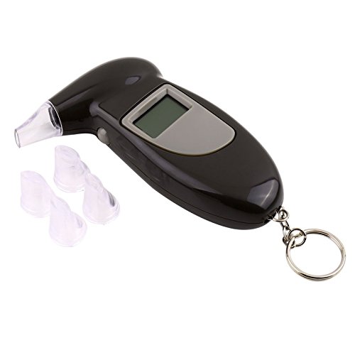 Digital Alcohol Breath Tester Breathalyzer Analyzer Detector Test Keychain
