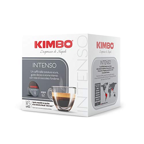 Kimbo Intenso Kaffeekapseln, kompatibel mit Dolce Gusto Nescafè, 6 Packungen mit 16 Kapseln (insgesamt 96 Kapseln) – Bild 5
