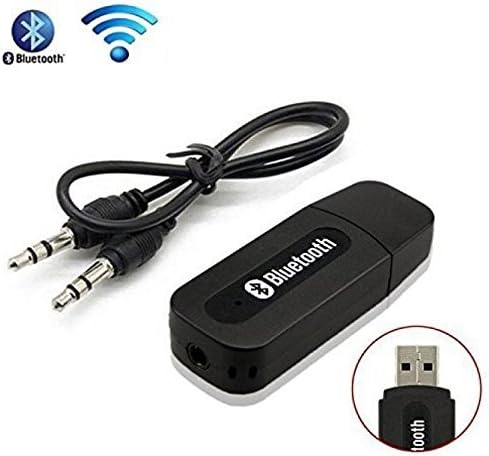 Everyday Shop 3.5 mm Bluetooth Stereo Adapter Audio Receiver with Dongle Transmitter USB Mp3 Speaker (Random Colour)